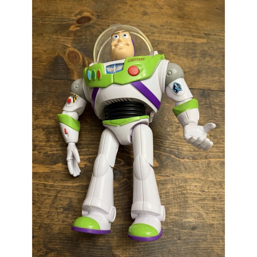 Disney Pixar Toy Story Buzz Lightyear Talking Action Figure Sounds Phrases Works